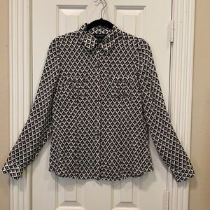 White House Black Market Silk Blouse